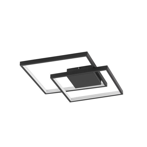 Triac Dimmable Sandy Black Steel Aluminium  & Acrylic  LED 30 Watt 230 Volt  2030Lm 3000K IP20  L: 42.5 W: 42.5 H: 6 cm image 1