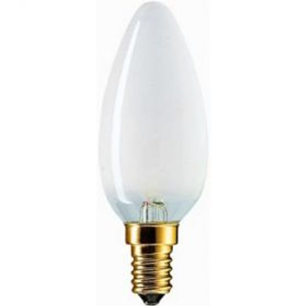 Bulb B35 Transparent Candle E-14, 220V, 60W image 1