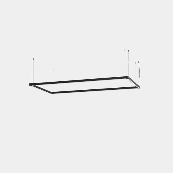 Lineal lighting system Apex Rectangular Pendant 1125mm x 2140mm 72W LED neutral-white 4000K CRI 90 ON-OFF Black IP20 6252lm image 1