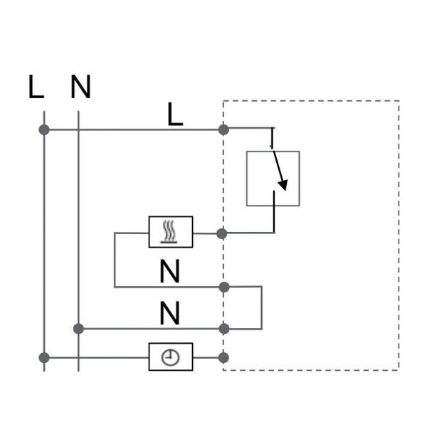 UP room controller, RAL9010 glossy 55x55, 5-30C, AC 230V, 16 A relay output 1 NO contact, PWM / 2 point control, switch, TA, LED displays image 4