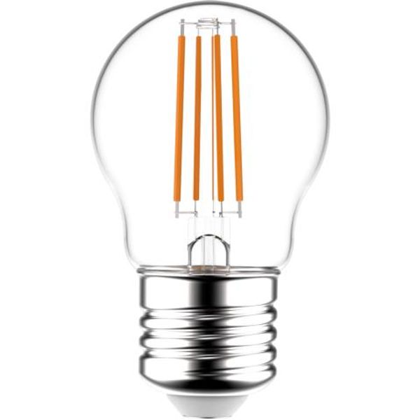 LED Filament Bulb - Globe G45 E27 4.5W 470lm 2700K Clear 330°  - Dimmable image 1