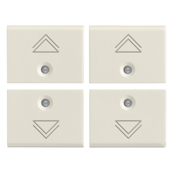 Four half-buttons 1M regul.symbol white image 1