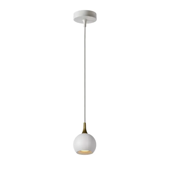 Lucide FAVORI - Pendant light - Ø 9 cm - 1xGU10 - White image 1