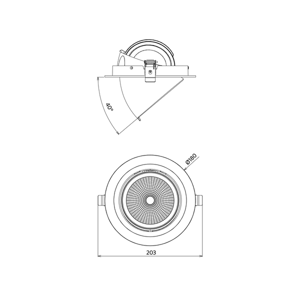 LEDSpotRS-P 35W-3000-60D-WH-10V image 4