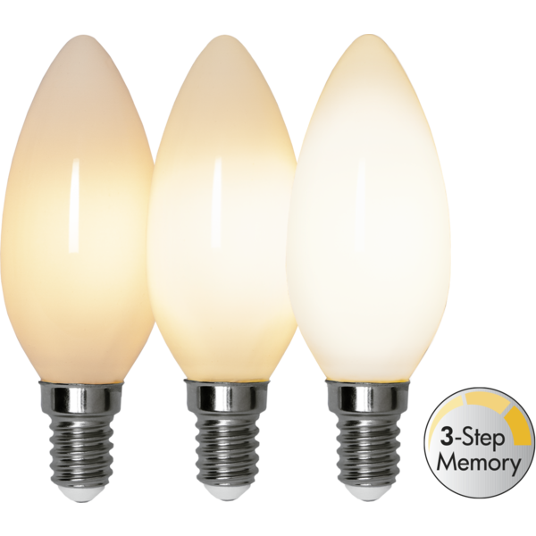 LED Lamp E14 C35 Opaque Filament RA90 3-step memory image 2
