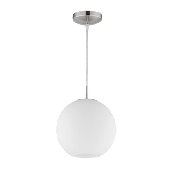 Moon pendant 25 cm E27 brushed steel image 1