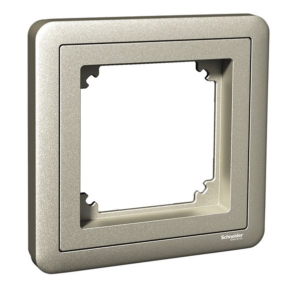 Exxact Combi 1-gang frame metallic image 4