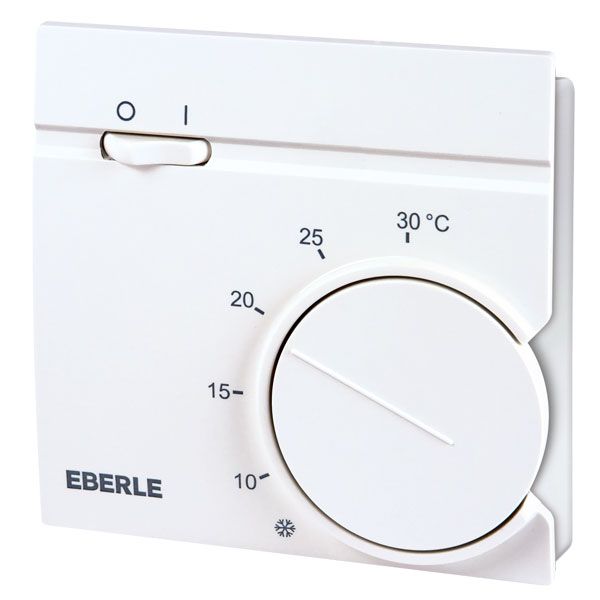 Room controller, 5-30C, AC 230V, 1 NC contact, heating: 8 ... 14 (4) A, 1 switch mains, with temperature reduction approx.5K image 1