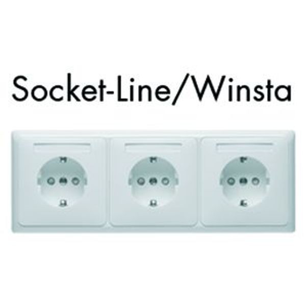 Socketline Flex Geräte-Kombination, STANDARD Inline weiß image 1