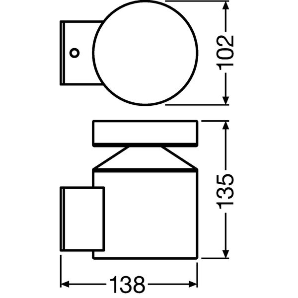 OUTDOOR FACADE POLE 6 W 3000 K IP44 SST image 3