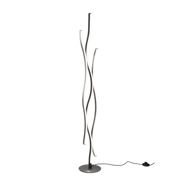 Blaze LED floor lamp brushed aluminium image 1