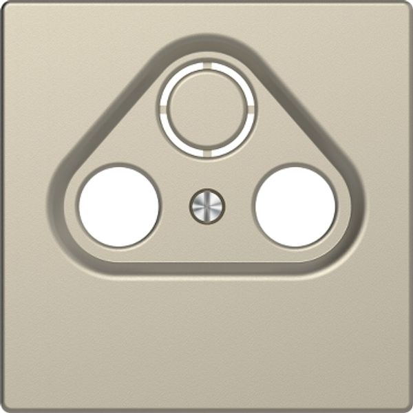 Central plate for antenna socket-outlets 2/3 holes, sahara, System Design image 2