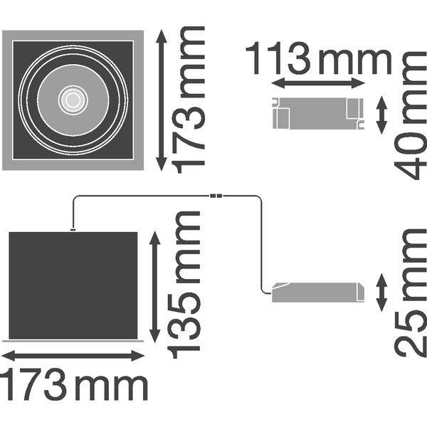 SPOT MULTI 1x30W 3000K FL WT/BK image 4