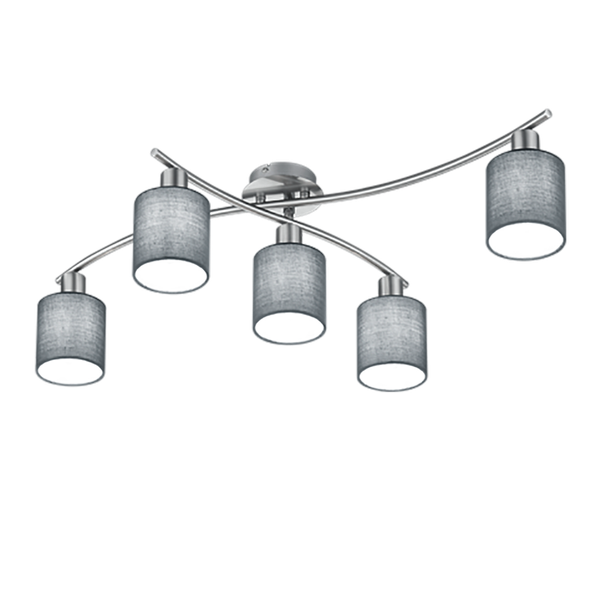 Garda ceiling lamp 5xE14 grey image 1