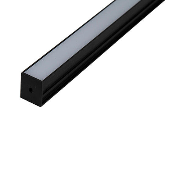 2m Recessed Profile 21x26mm IP65 Black image 1