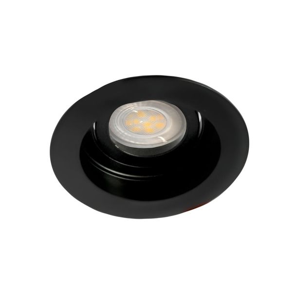 Akrah Round Recessed Spotlight Black image 1