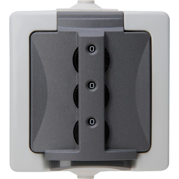 NAUTIC Surface mount socket outlet with image 1