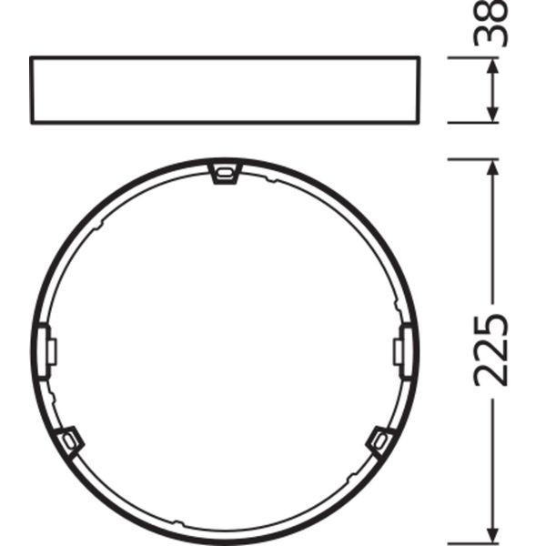 DOWNLIGHT SLIM ROUND FRAME 210 WT image 3