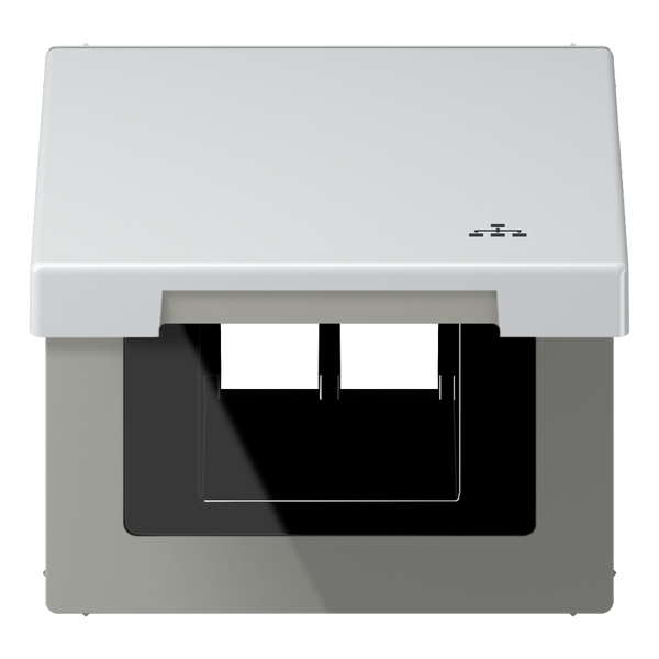 Hinged lid LAN with centre plate AL2990KLLAN image 1