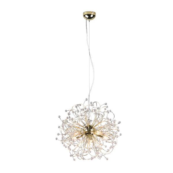 Gloria pendant 55 cm 5xE14 polished brass image 1