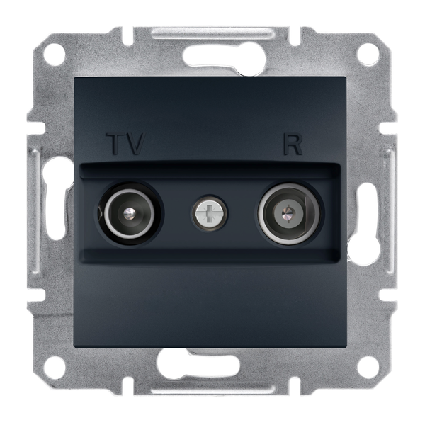 Asfora, TV/R intermediate socket, 4dB, anthracite image 4