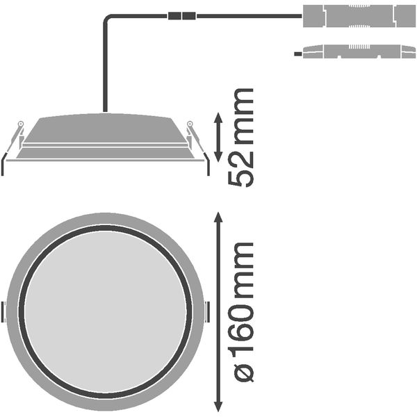 DOWNLIGHT ALU DALI 150 14 W 6500 K IP44/IP20 WT image 3