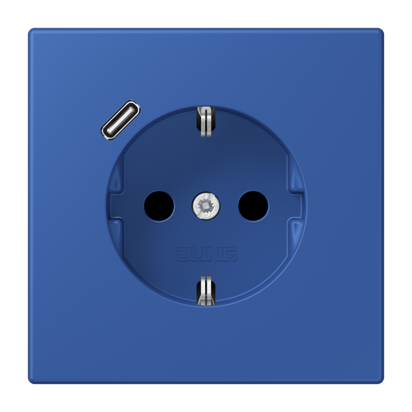 SCHUKO socket with USB type C LC4320K LC1520-18C253 image 1