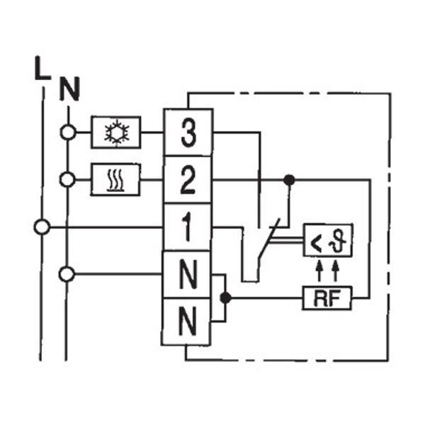 Room controller, -20...35C, AC 230V, 1CO, 10/5 A image 3