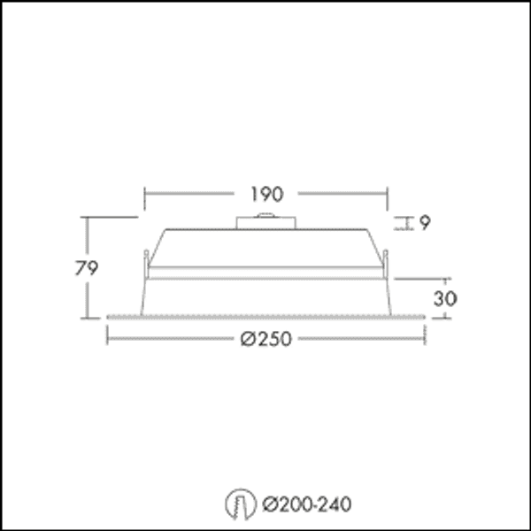 Recessed LED downlight AMY VARIO 200 LED DL 2000 830/35/40 image 5