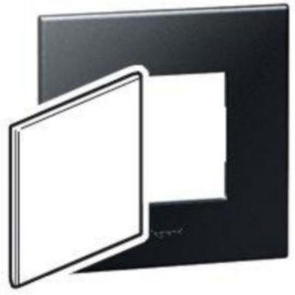 BS blanking cover plate Arteor - for 1-gang box - graphite image 1