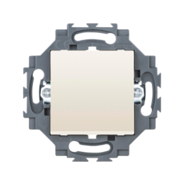 ONE-WAY SWITCH 1P 250V ac - QUICK WIRING TERMINALS - 10AX - ILLUMINABLE - NEUTRAL - IVORY – DAHLIA image 1