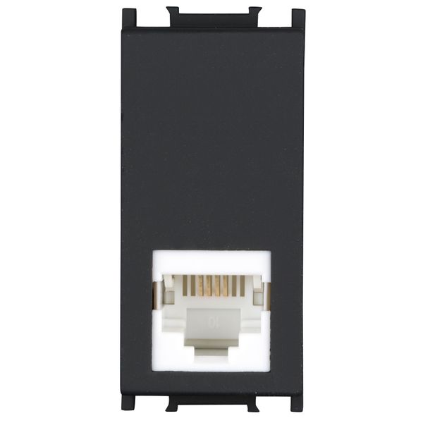 Telephone socket RJ11 1M, black image 2