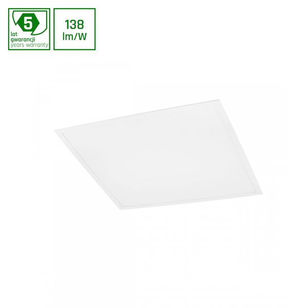 ALGINE PANEL BACKLIGHT WITH PHILIPS DRIVER 40W CW 230V 120ST IP20 595X595X26 WHITE, 5 YEARS WARRANTY, REC image 1