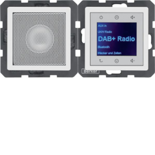 Radio Touch with Loudspeaker DAB+, Bluetooth Q.x polar white velvety image 1