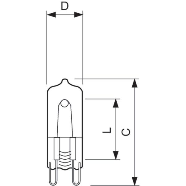 Halogen MV Click 19.0W G9 230V CL 1CT/10F image 3