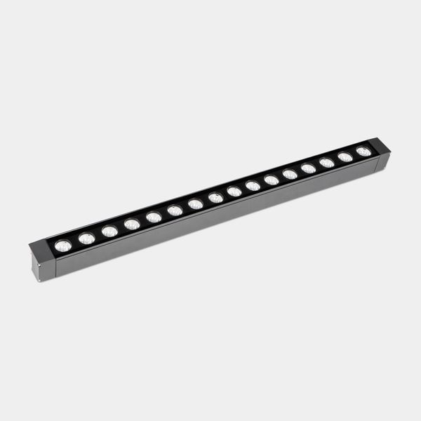 Lineal lighting system IP65 Cube Pro Linear Efficiency 1000mm Surface LED 67.6W LED warm-white 2700K Urban grey 6320lm image 1