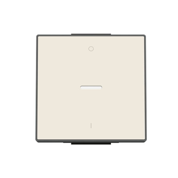 8501.4 BL Rocker with lens & On/Off symbol, 1-gang - Soft White Characters 0 and 1 for Switch/push button, Single rocker White - Sky Niessen image 1