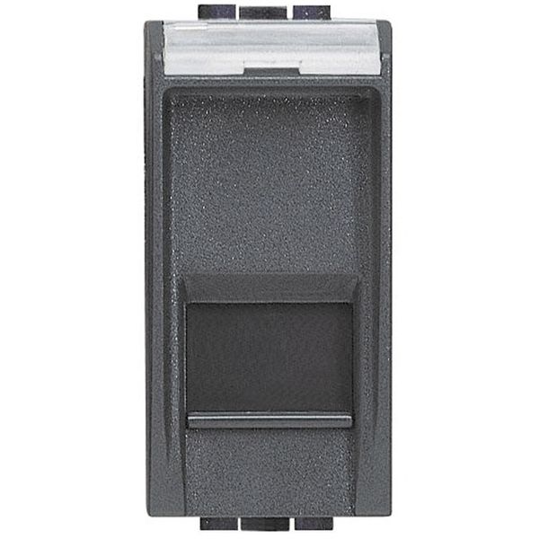 RJ45 socket LivingLight category 6 FTP 1 module anthracite image 2