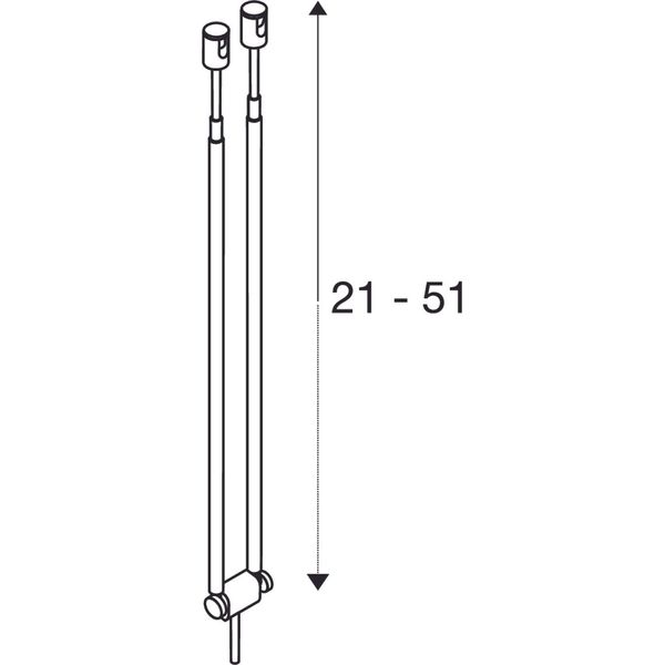 TELESCOPIC, cable luminaire for TENSEO, QR-C51, white image 3