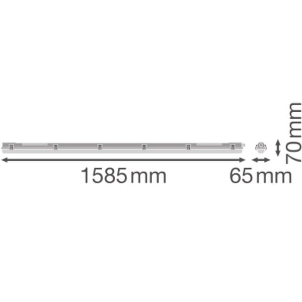 DAMP PROOF HOUSING GEN 3 1500 P 1XLAMP IP65 image 16