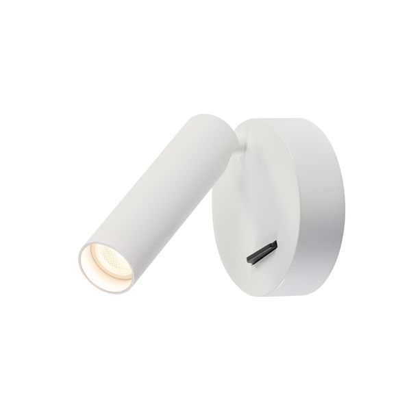 KARPO single spot,,round,white,7.5W LED,3000K,with switch image 1