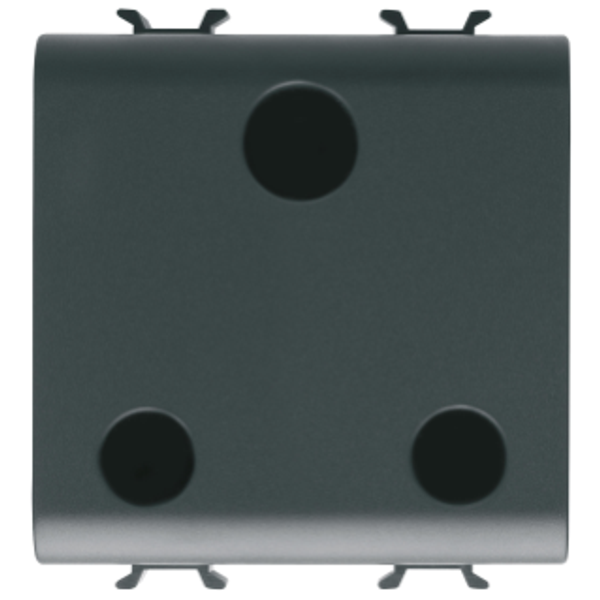 BRITISH STANDARD SOCKET-OUTLET 250V ac - 2P+E 15A - 2 GANG - SATIN BLACK - CHORUSMART image 1