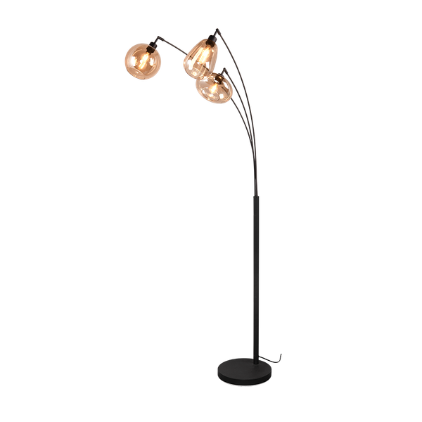 Lumina floor lamp 3-pc E14 matt black/amber image 1