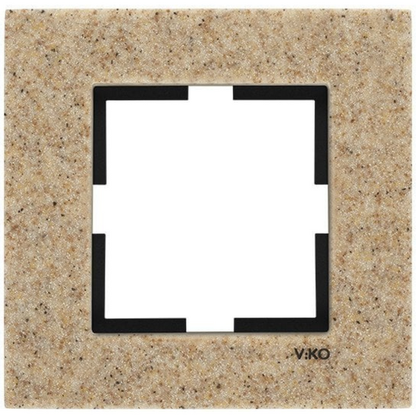 Novella Accessory Corian - Sandstone One Gang Frame image 1