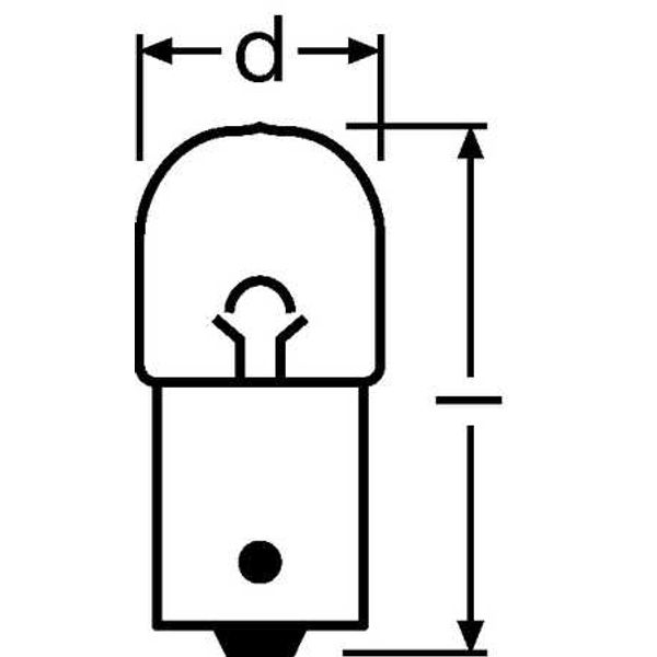 5007ULT-02B 5W 12V BA15S BLI2 OSRAM image 2