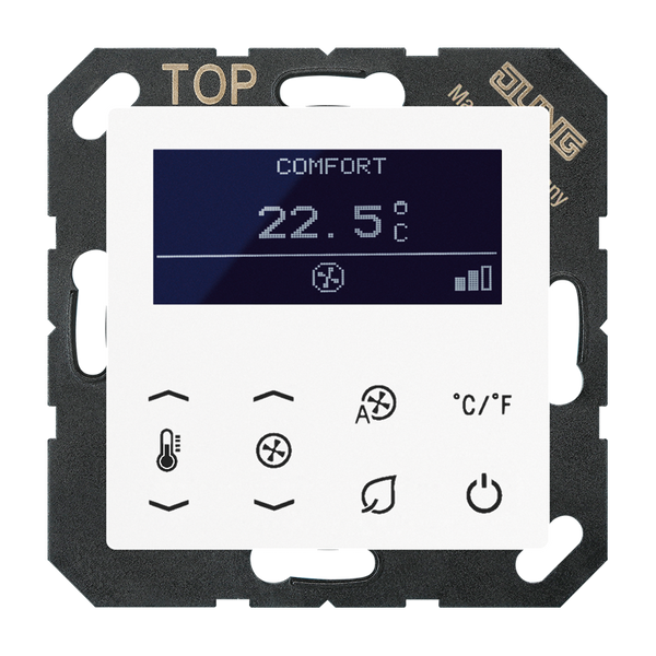 Standard room thermostat with display TRDCD1790SW image 1