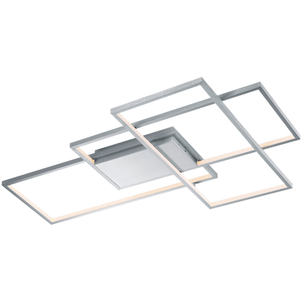 WiZ Thiago LED ceiling lamp 115 cm brushed steel RGBW image 1