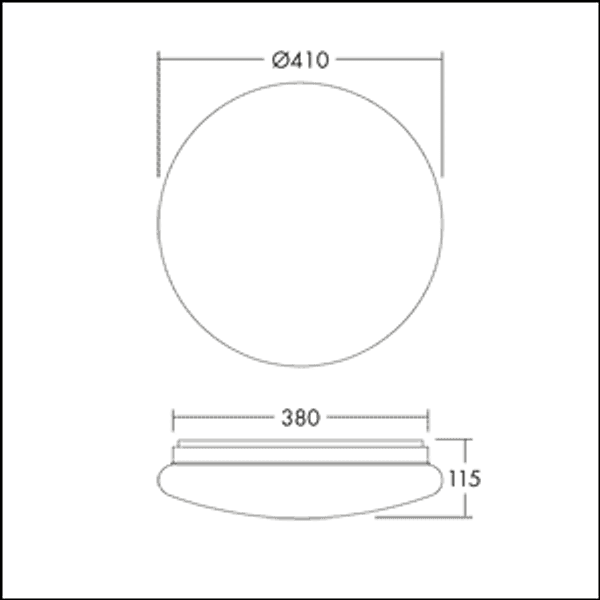 Wall-/ceiling luminaire LENA VARIO LED 380 2500 830/35/40 MWS image 6