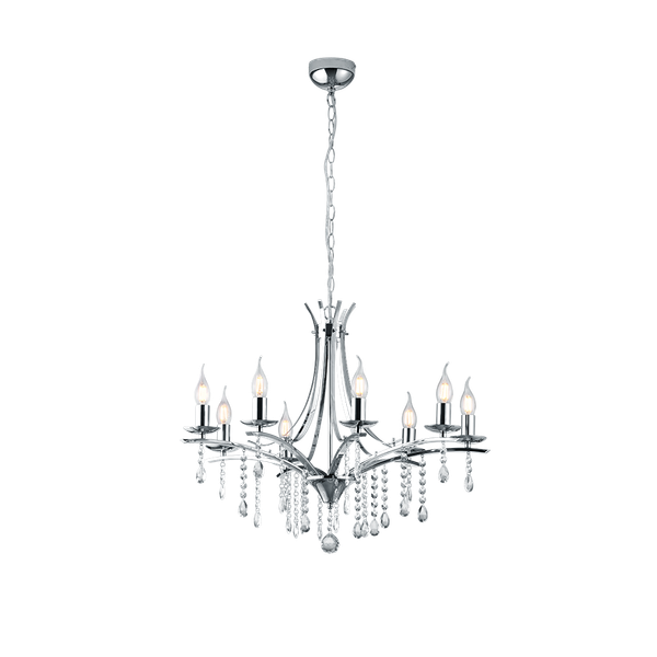 Lucerna chandelier 8-pc E14 chrome image 1