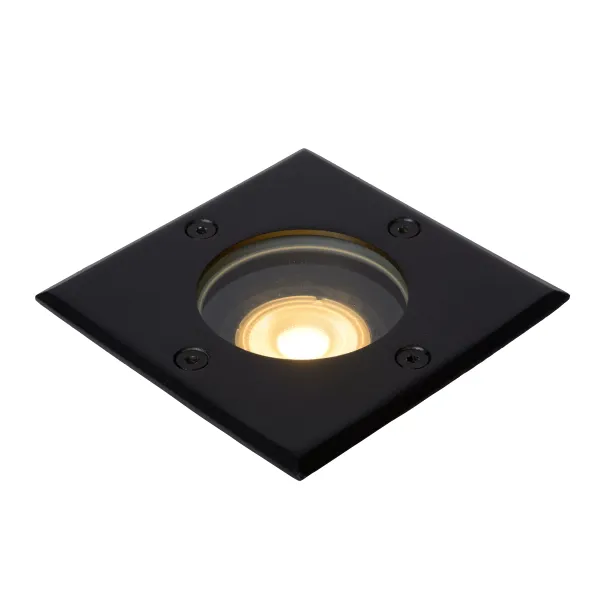 Lucide BILTIN - Deck light Outdoor - 1xGU10 - IP67 - Black image 1